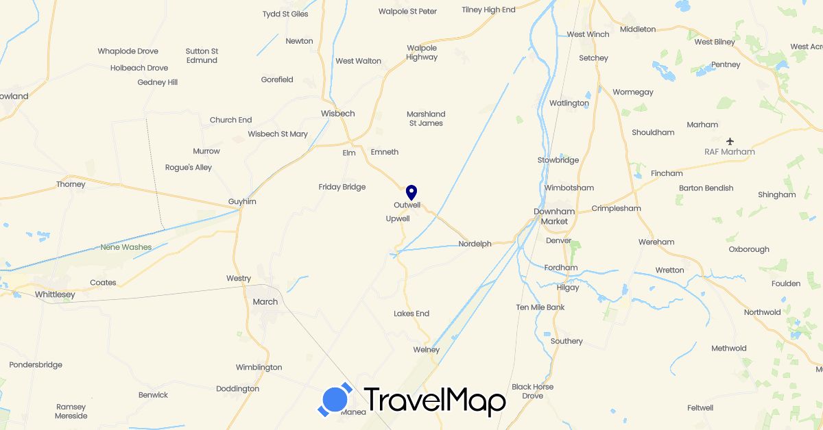 TravelMap itinerary: driving in United Kingdom (Europe)